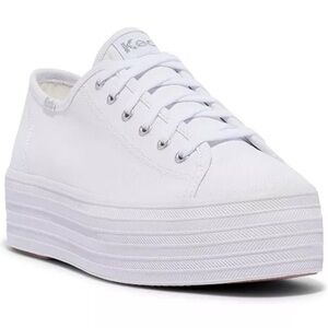 Triple Up Canvas White Keds